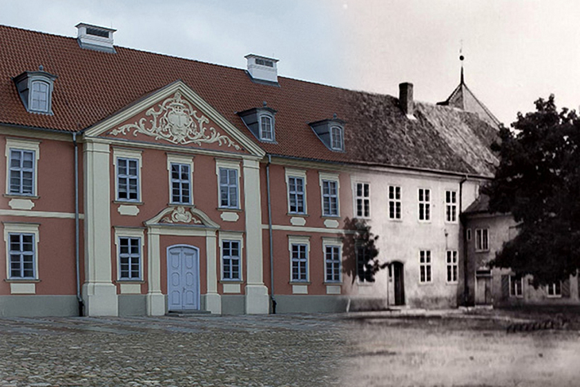 Palac Biskupa Adama Stanisława Grabowskiego widok od strony Dziedzińca