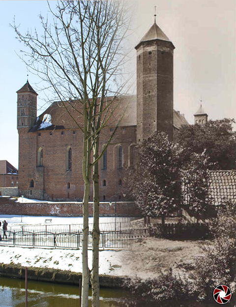 Widok na Zamek od strony ul. Kardynała Stefana Wyszyńskiego