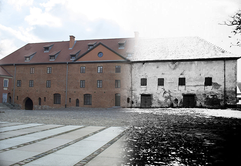 Magazyn solny od strony dziedzinca